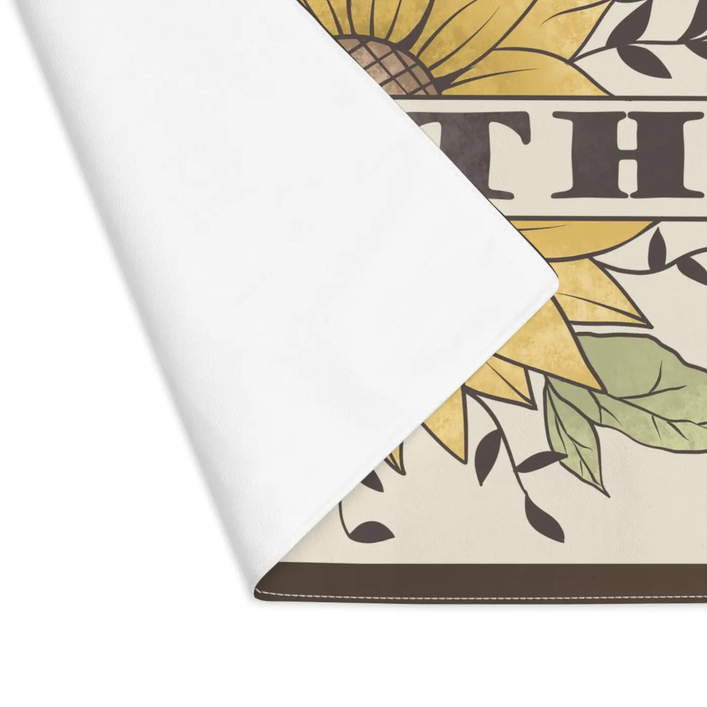 Faith Sunflower Placemat - Idigitalstock Table Decor - DipaliZ