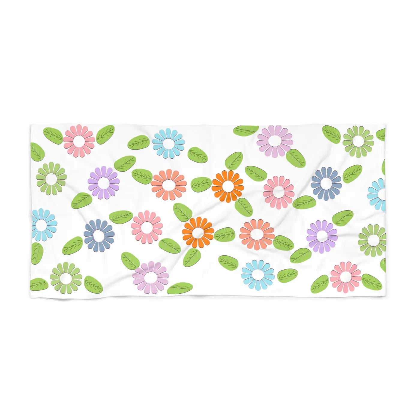 Floral Beach Towel - Vibrant Soft Comfort - DipaliZ