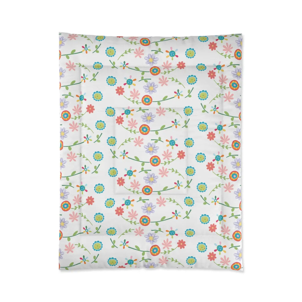 Floral Comforter - Vibrant Flower Design for Cozy Sleep - DipaliZ