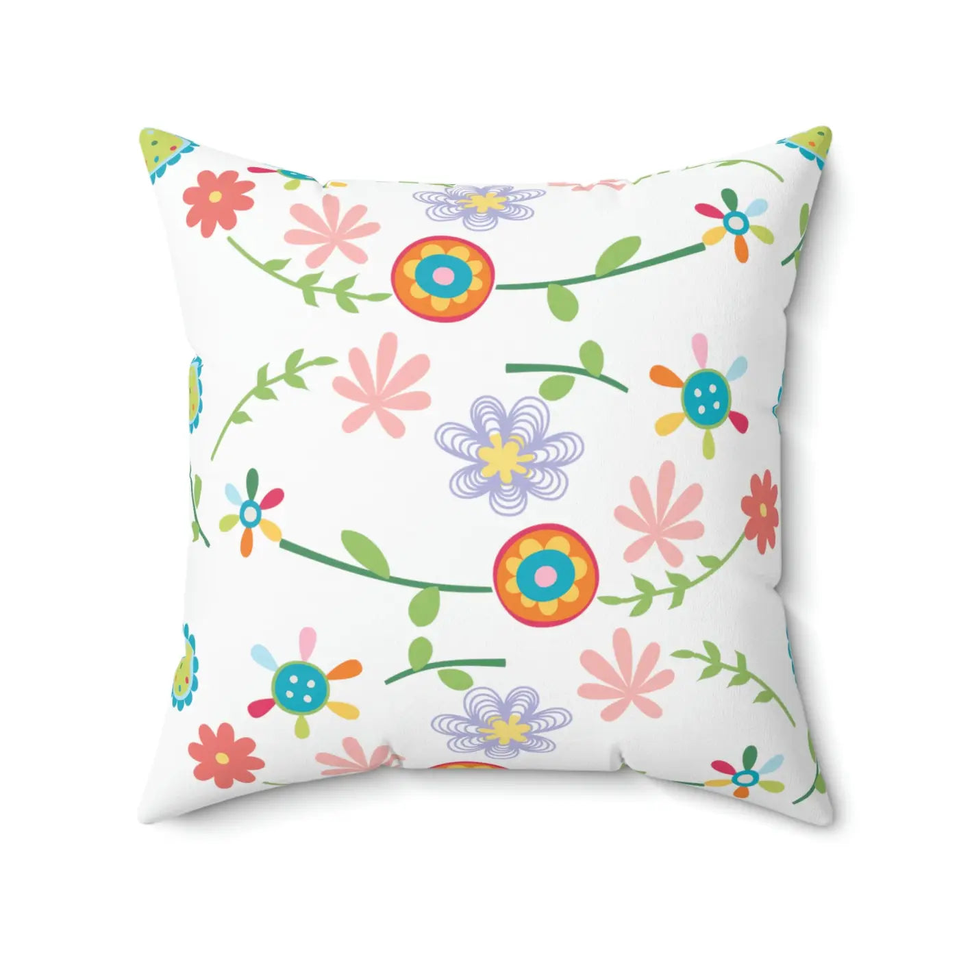 Spun Polyester Square Pillow - Bold Color and Comfort - DipaliZ