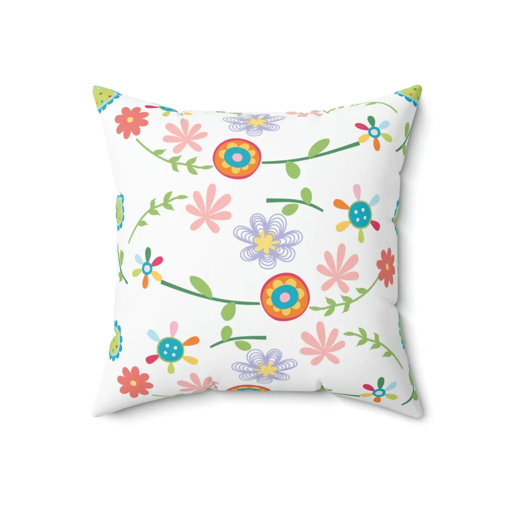 Spun Polyester Square Pillow - Bold Color and Comfort - DipaliZ