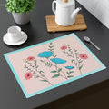 Pink Floral Placemats - Bold Dining Decor - DipaliZ