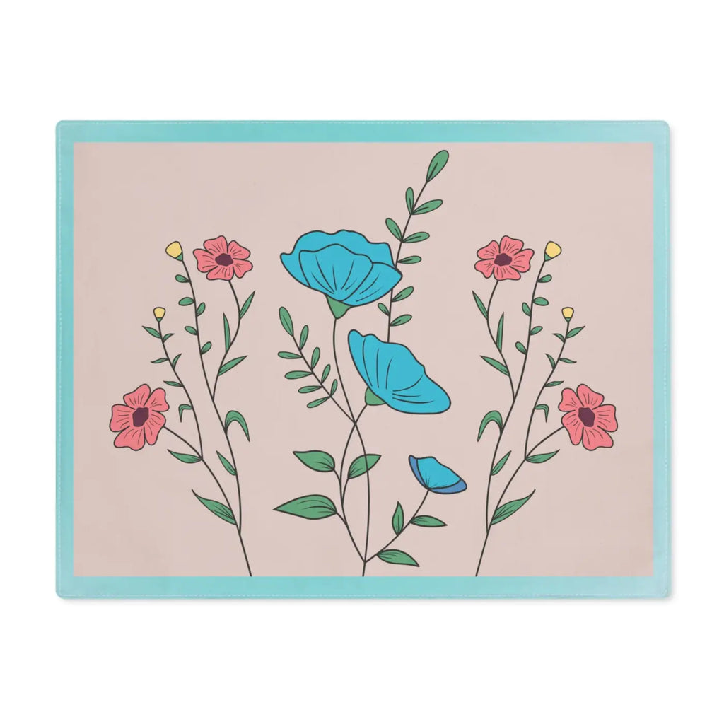 Pink Floral Placemats - Bold Dining Decor - DipaliZ