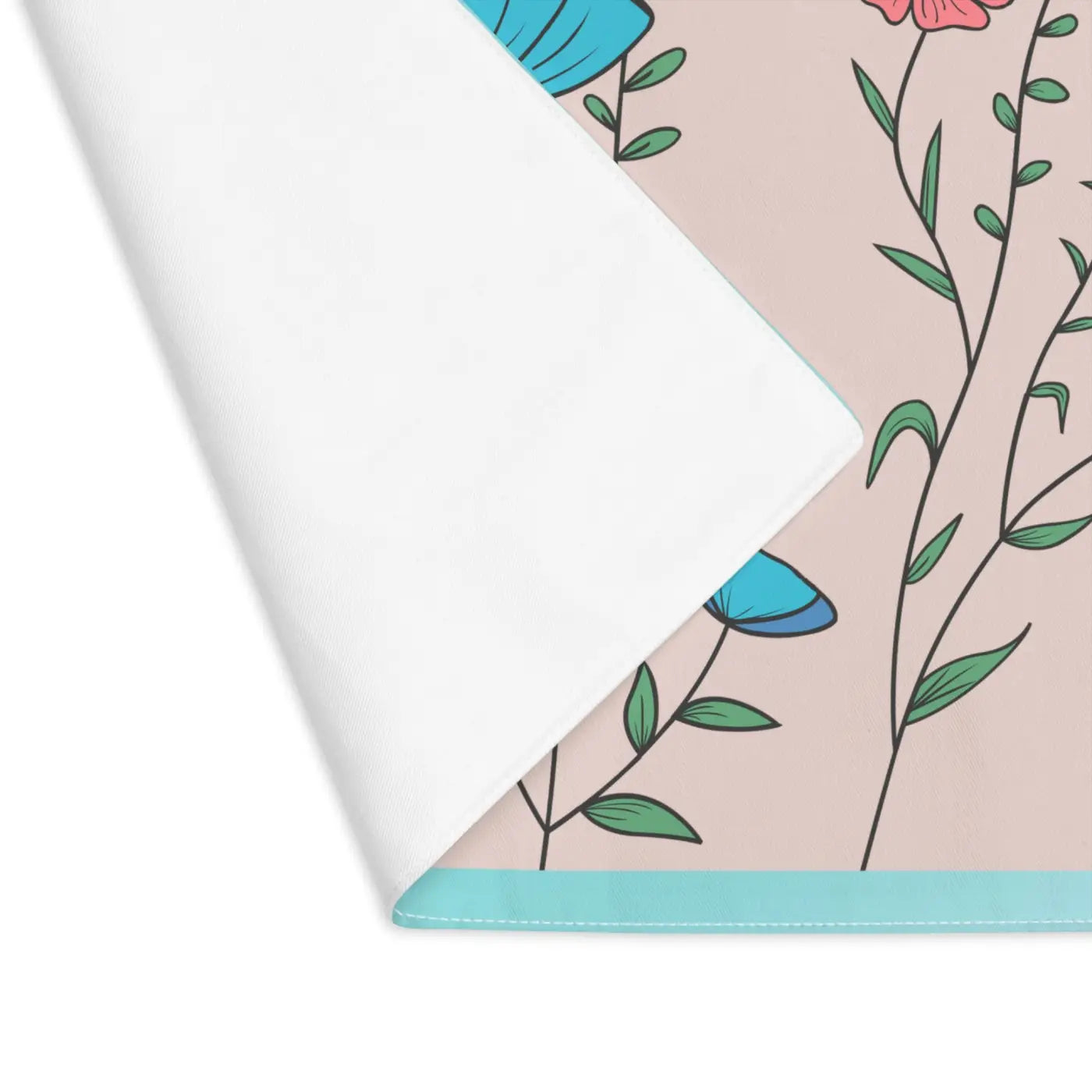 Pink Floral Placemats - Bold Dining Decor - DipaliZ