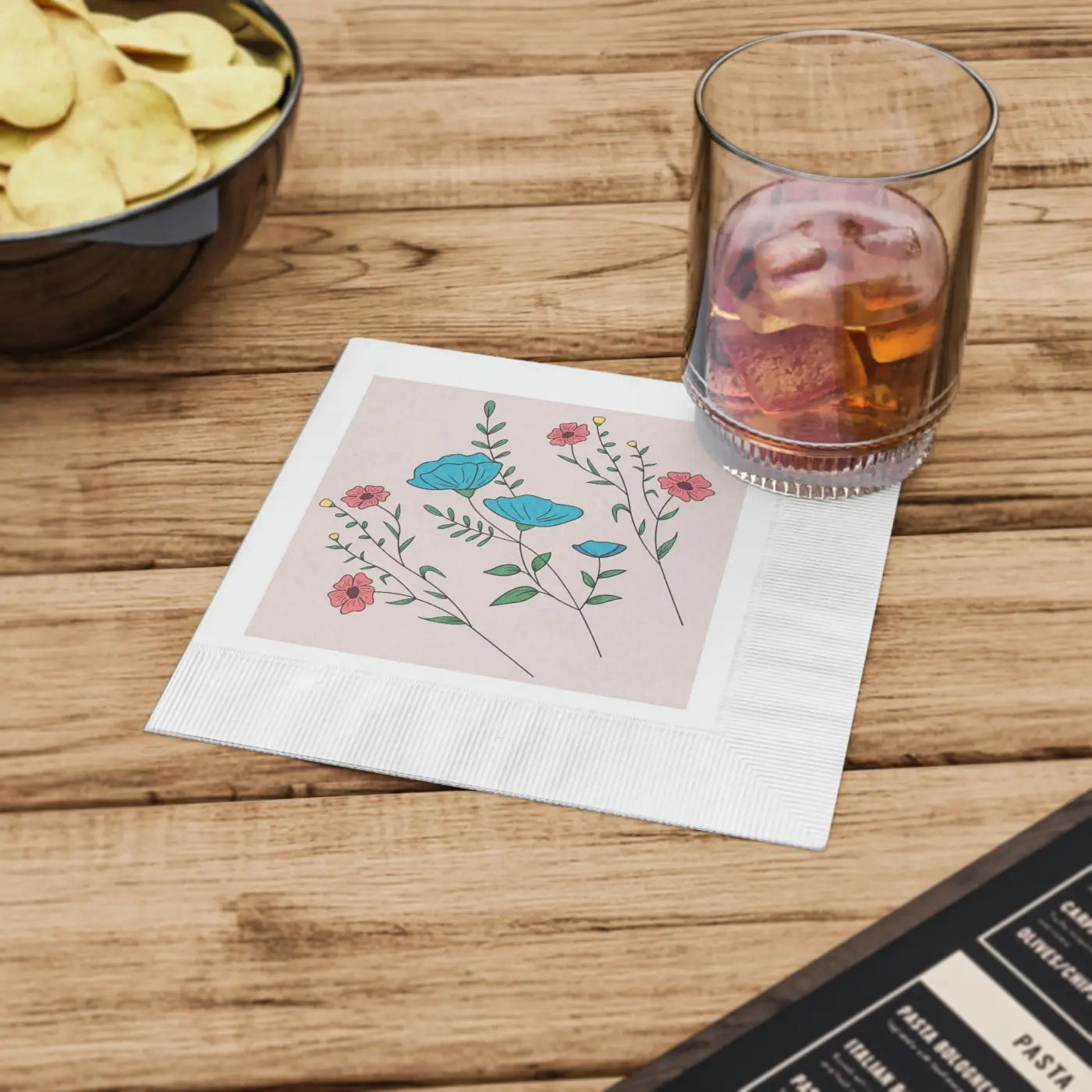 White Coined Napkins - Elegant Table Essentials - DipaliZ