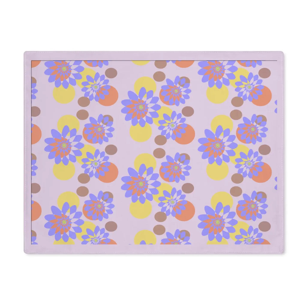 Floral Purple Placemat - Vibrant Dining Table Decor - DipaliZ
