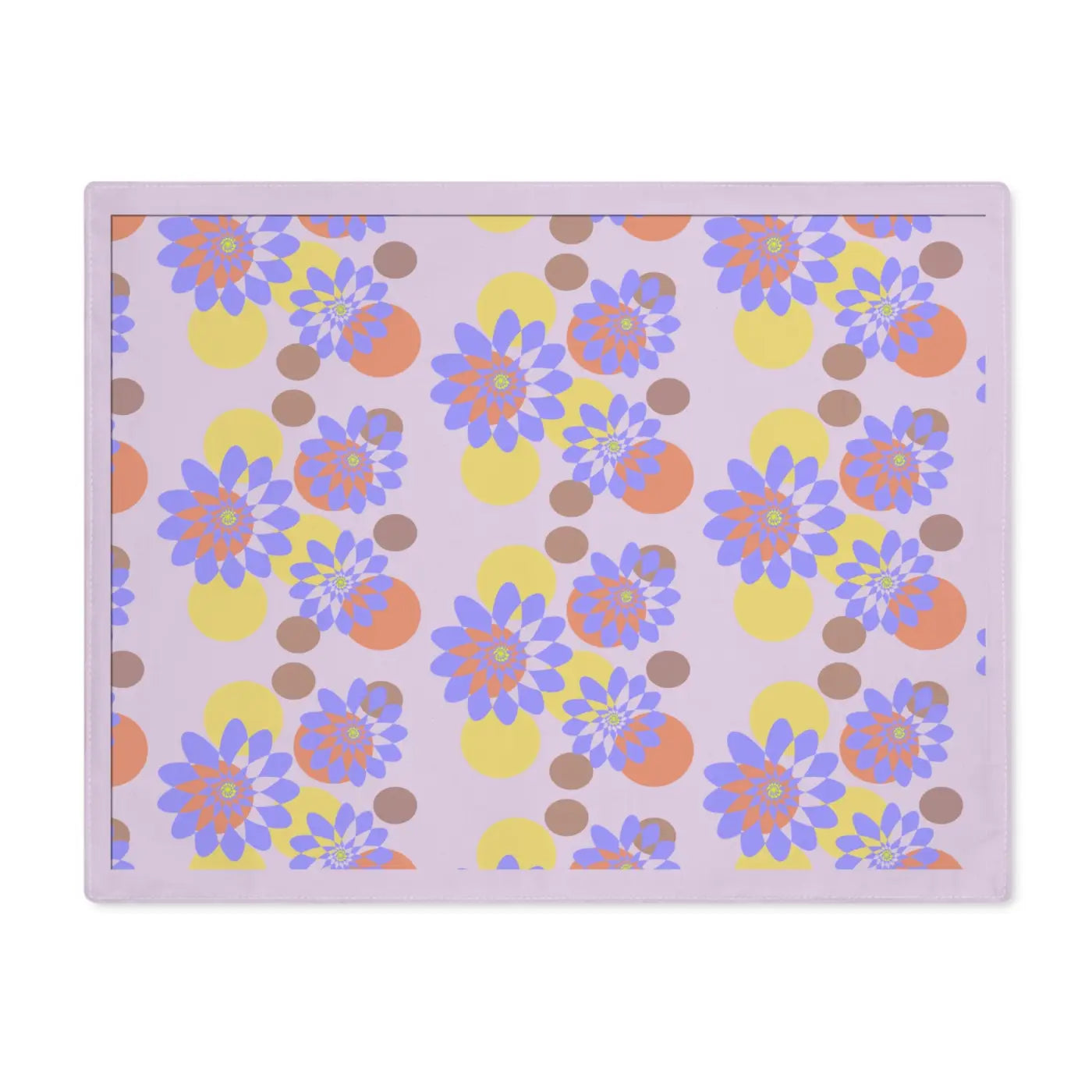 Floral Purple Placemat - Vibrant Dining Table Decor - DipaliZ