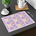 Floral Purple Placemat - Vibrant Dining Table Decor - DipaliZ