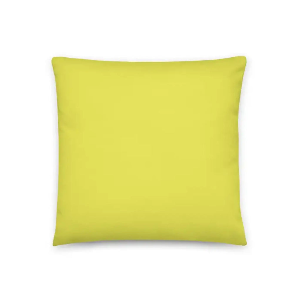 Floral Print Pillow - Yellow Throw Pillow for Home Decor - DipaliZ