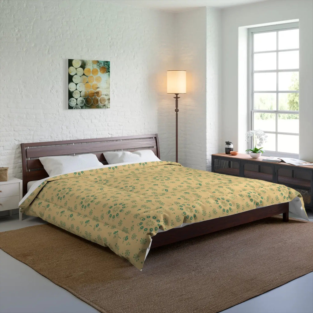 Floral Print Comforter - Ultra Soft Bedding Style - DipaliZ