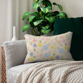 Floral Lumbar Pillow - Spun Polyester Home Decor - DipaliZ