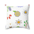 Floral Throw Pillow - Polyester Square Design - DipaliZ
