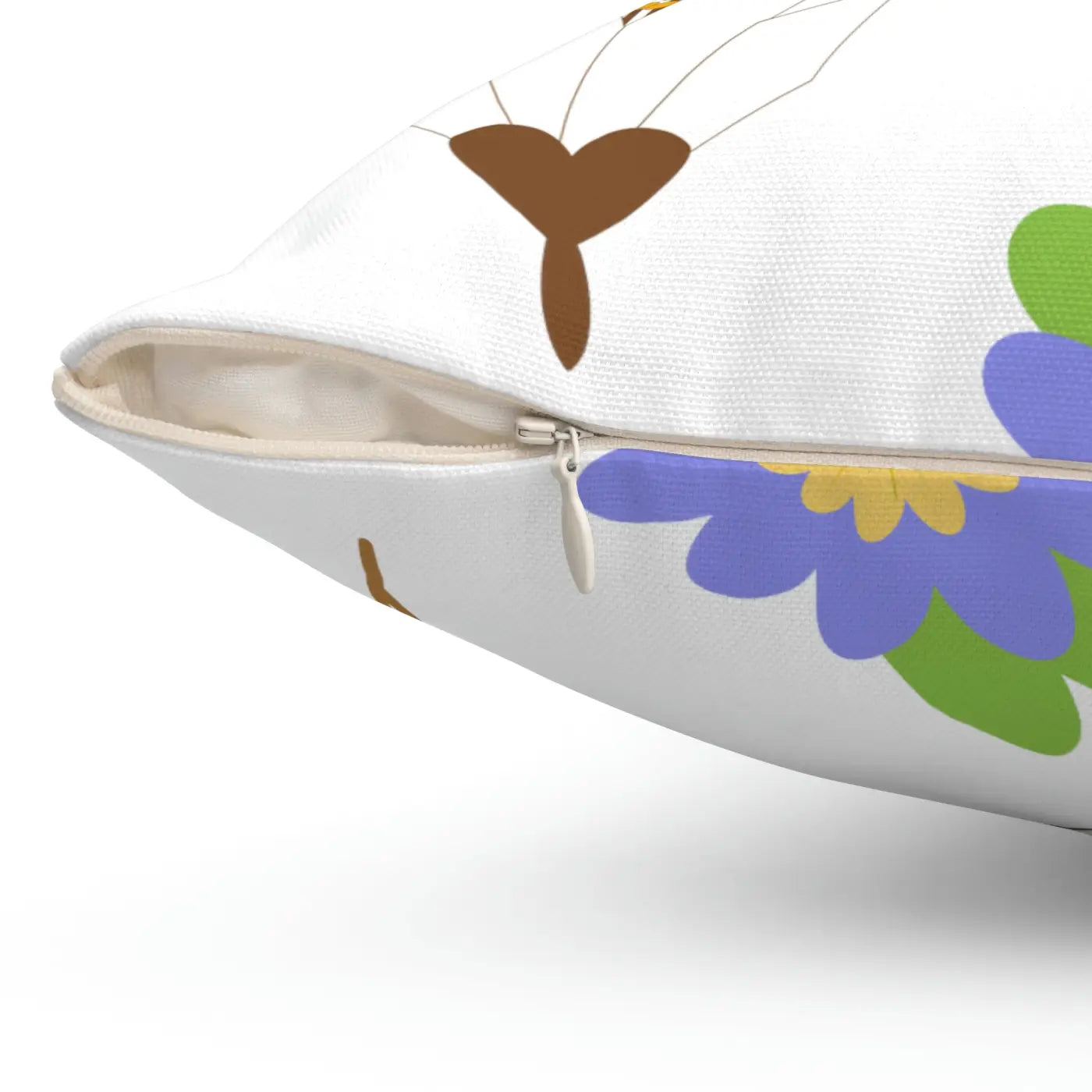 Floral Throw Pillow - Polyester Square Design - DipaliZ