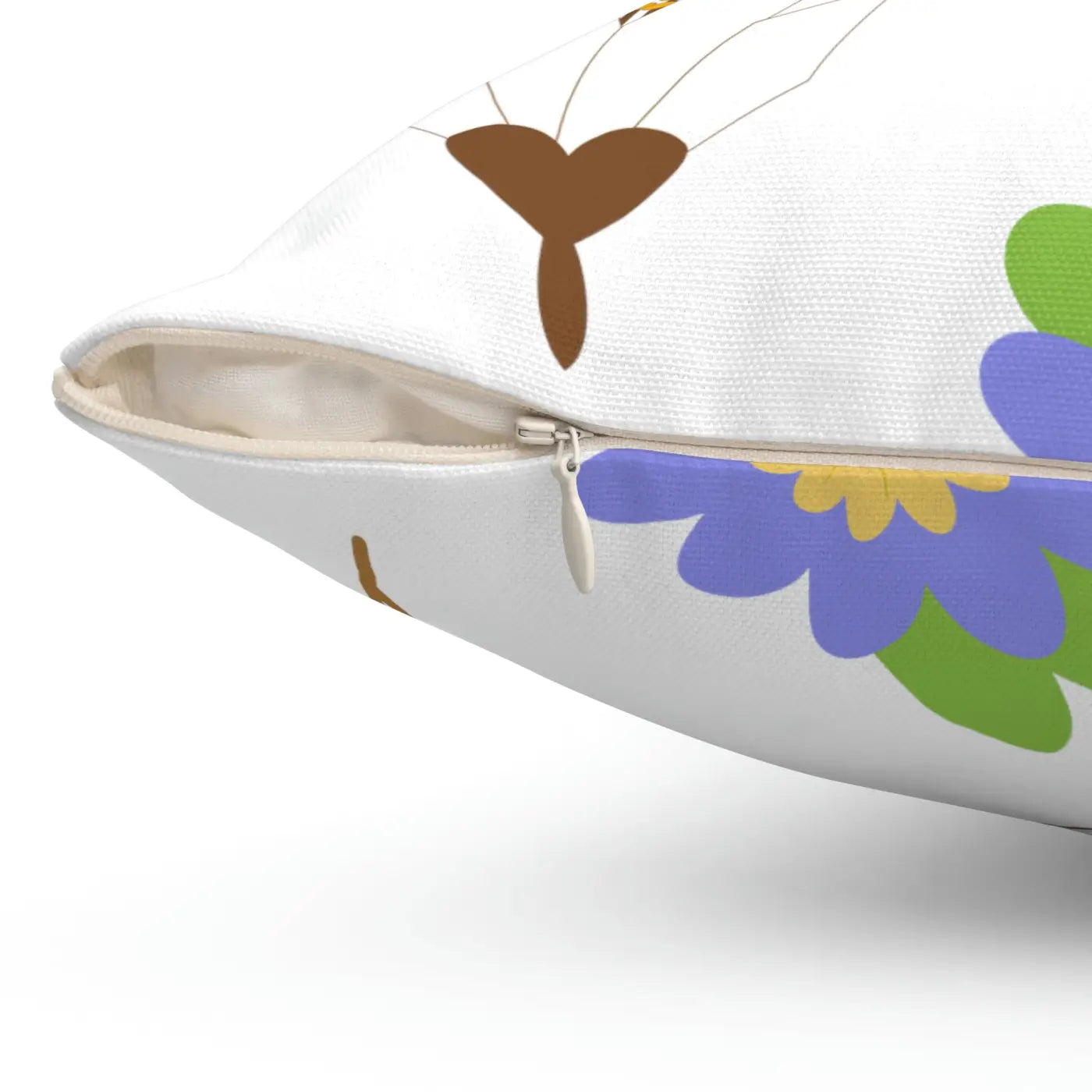 Floral Throw Pillow - Polyester Square Design - DipaliZ