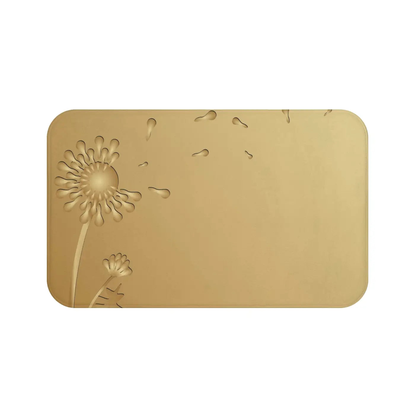 Bath Mat - Golden Dandelions Anti-Slip Design - DipaliZ