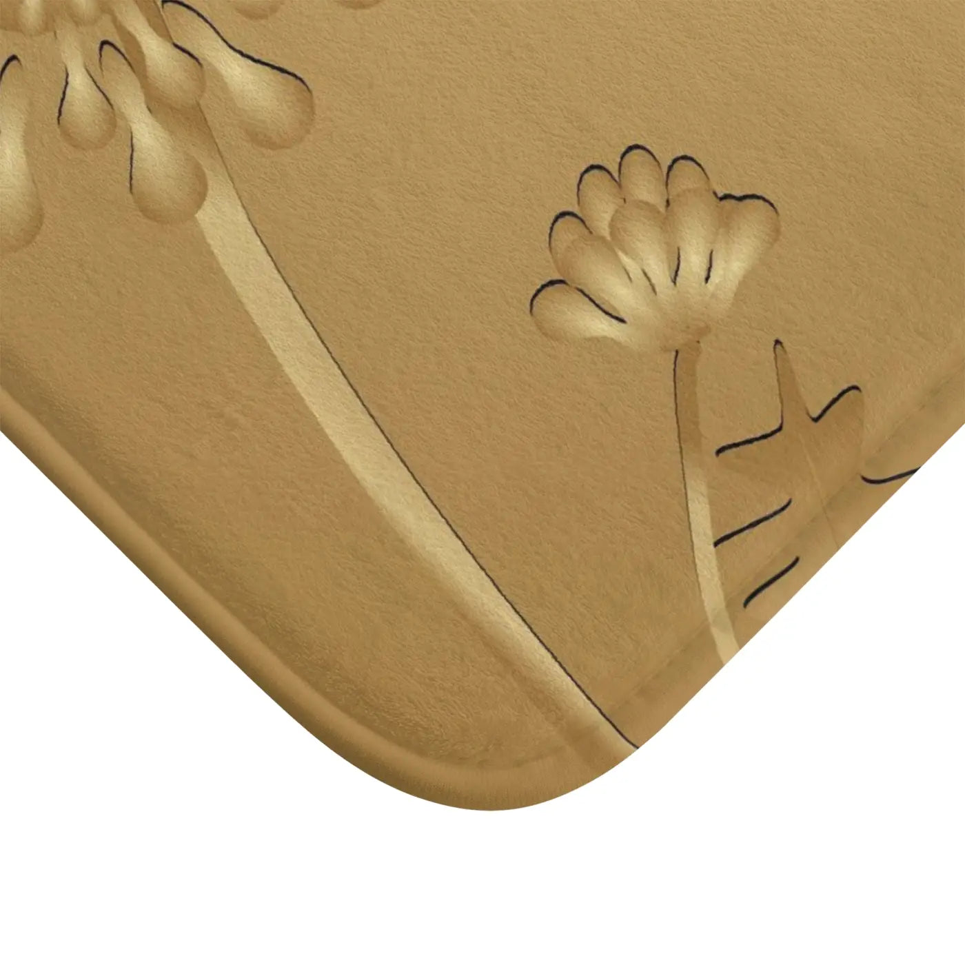 Bath Mat - Golden Dandelions Anti-Slip Design - DipaliZ