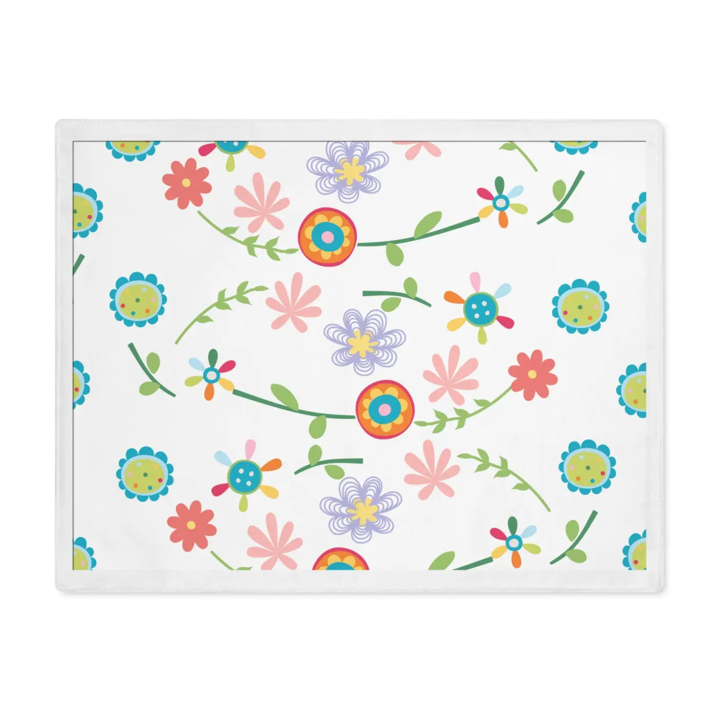 Flowers Placemat - Eco-Friendly Gifts for Vibrant Dining - DipaliZ