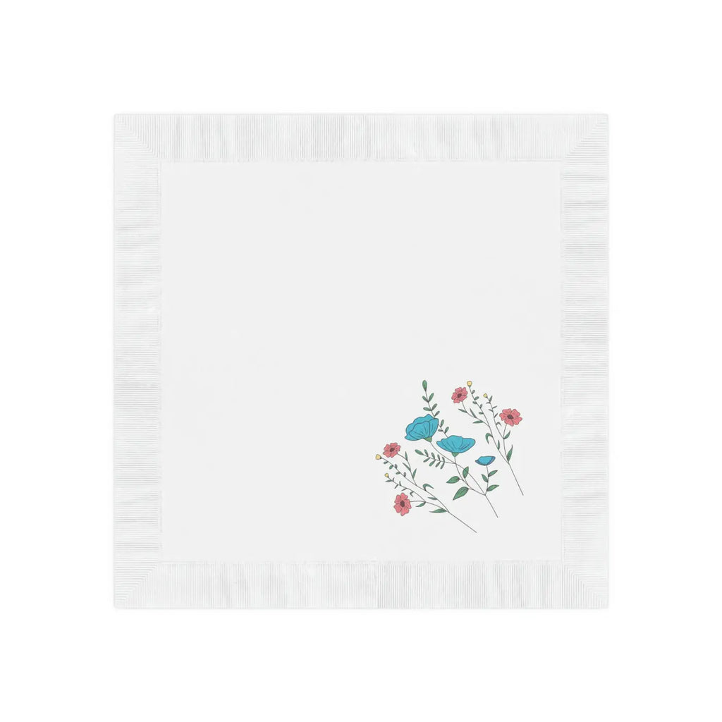 White Coined Napkins - Elegant Party Essentials - DipaliZ