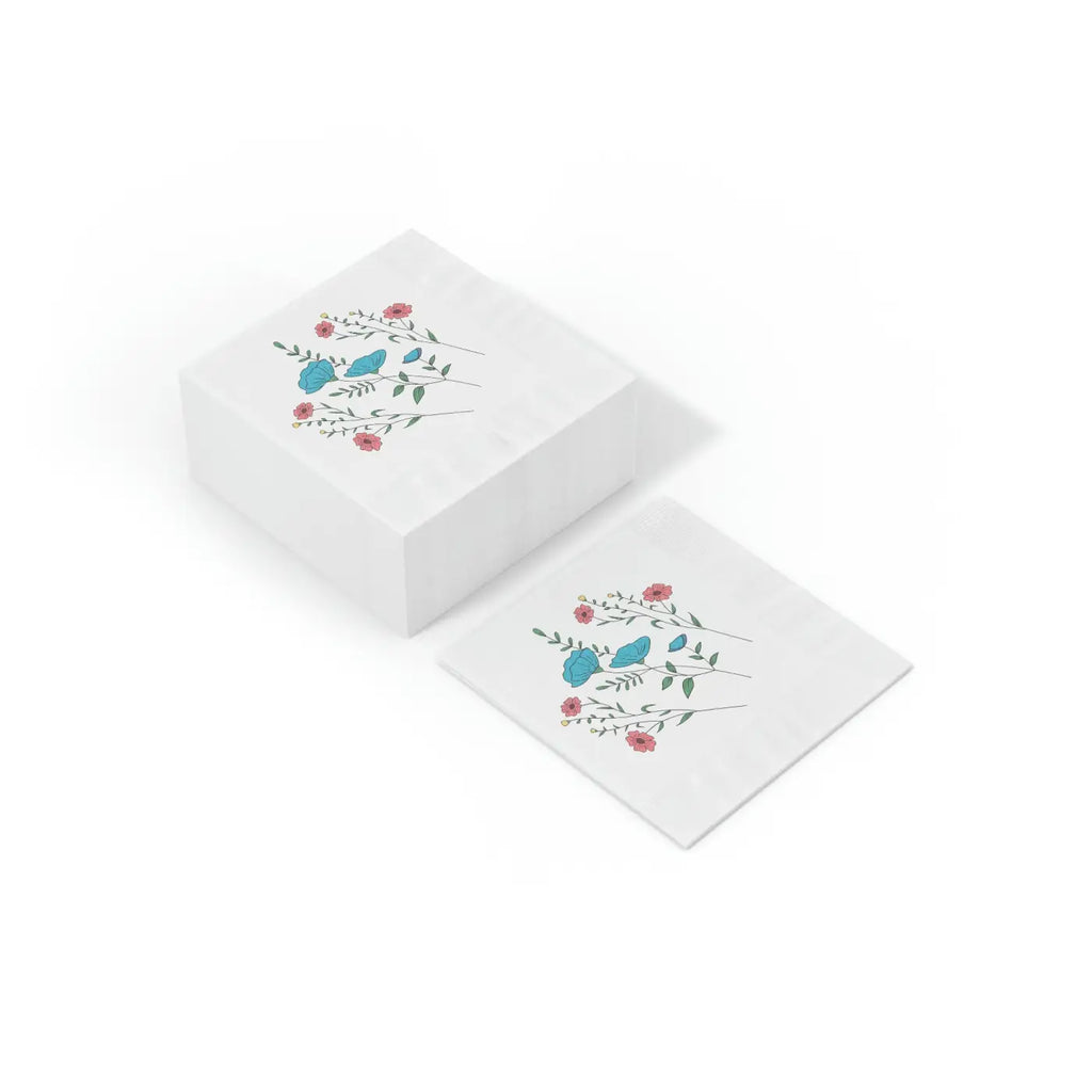 White Coined Napkins - Elegant Party Essentials - DipaliZ