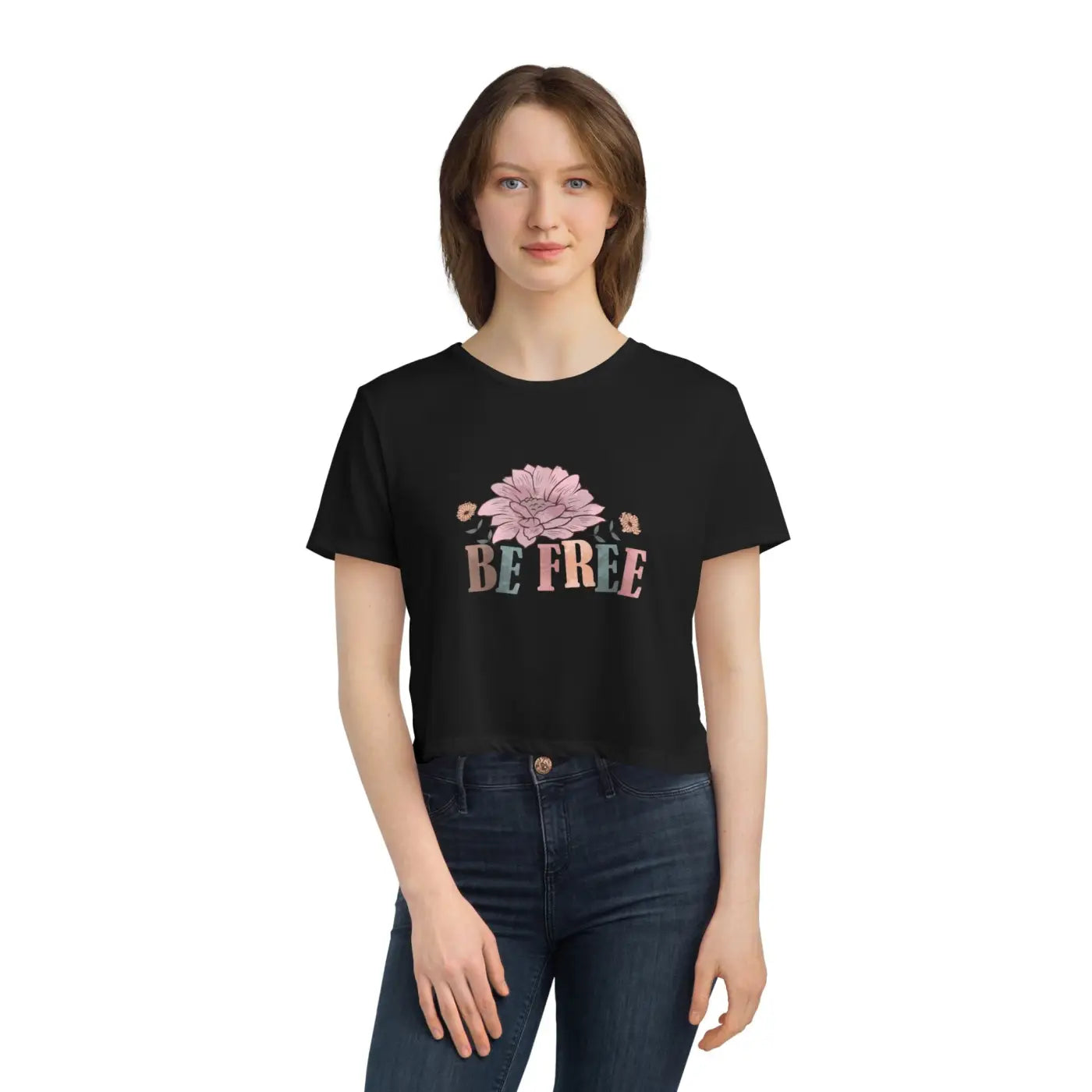 Flowy Cropped Tee - Chic Comfort for Women - DipaliZ