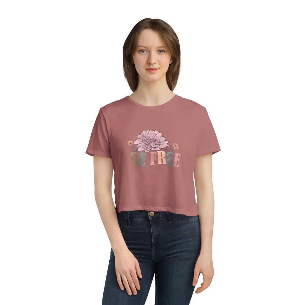 Flowy Cropped Tee - Chic Comfort for Women - DipaliZ