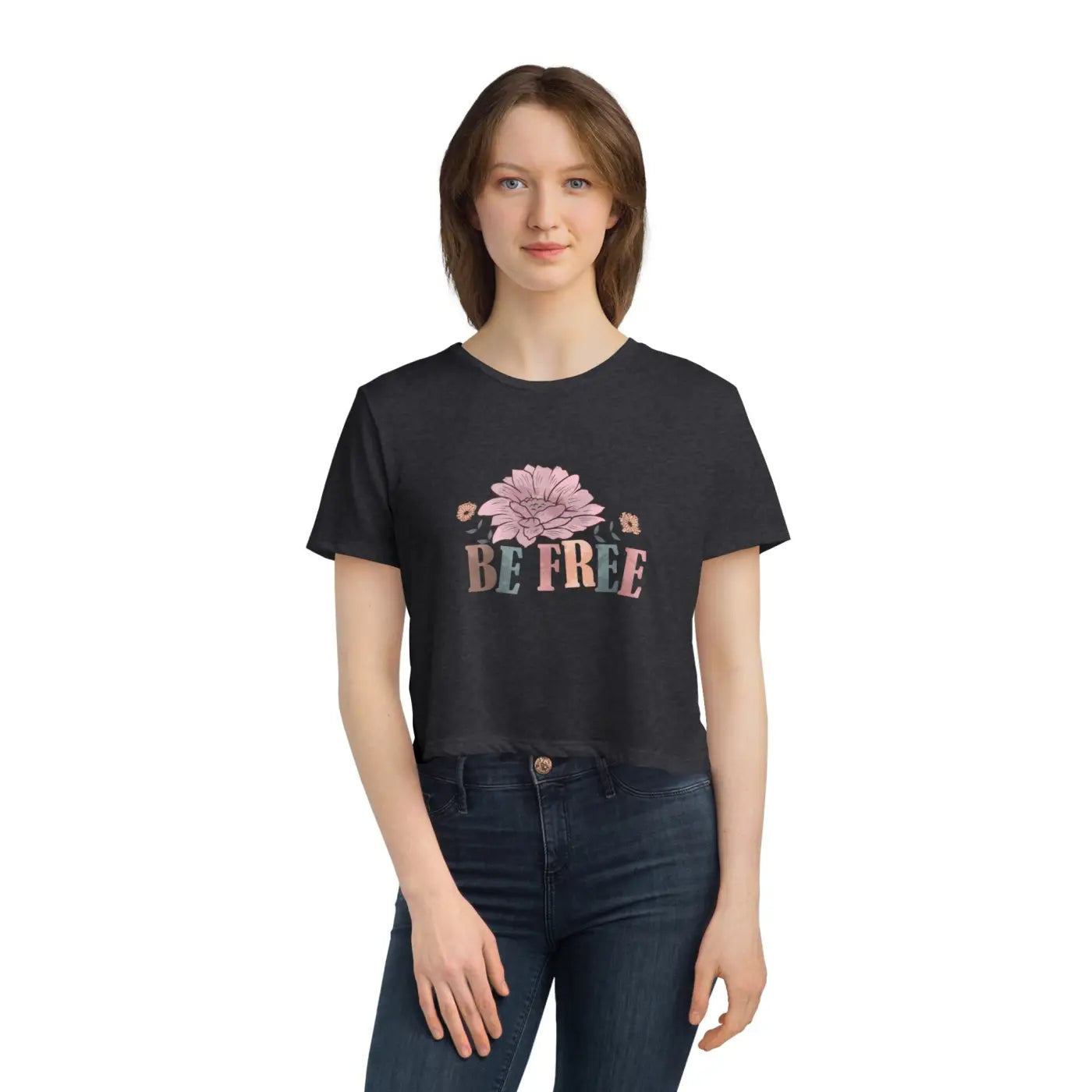 Flowy Cropped Tee - Chic Comfort for Women - DipaliZ