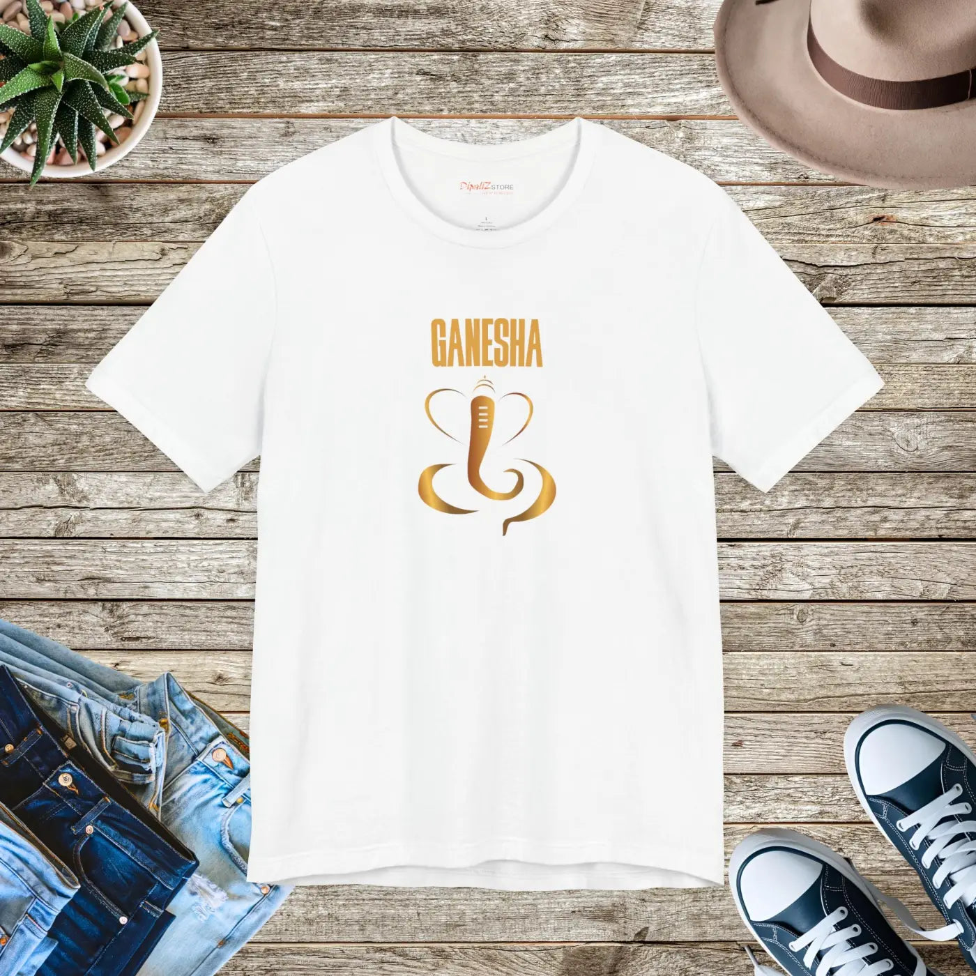 Ganesha T-Shirt - Unisex Eco-Friendly Gift - DipaliZ