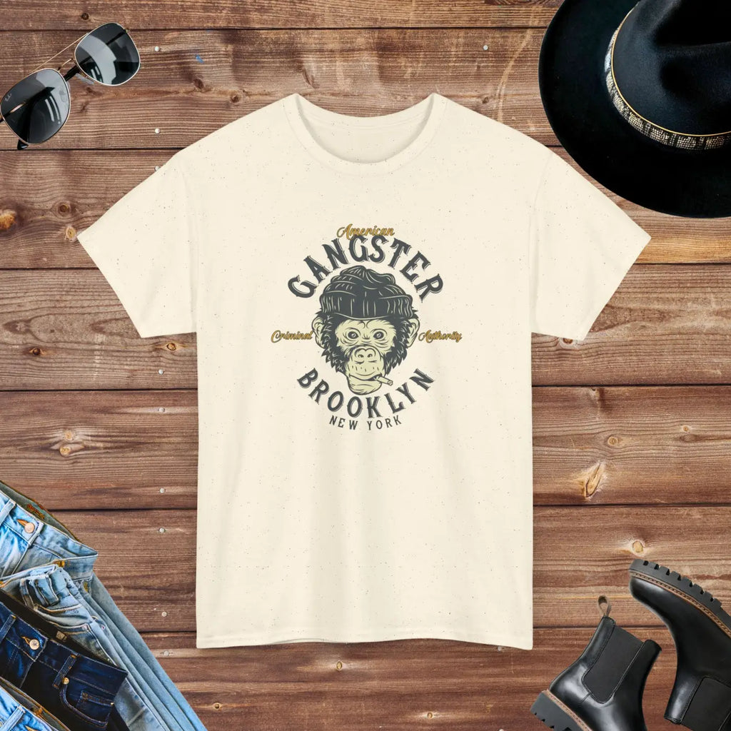 Gangster Brooklyn Monkey T-Shirt - Unisex Heavy Cotton - DipaliZ