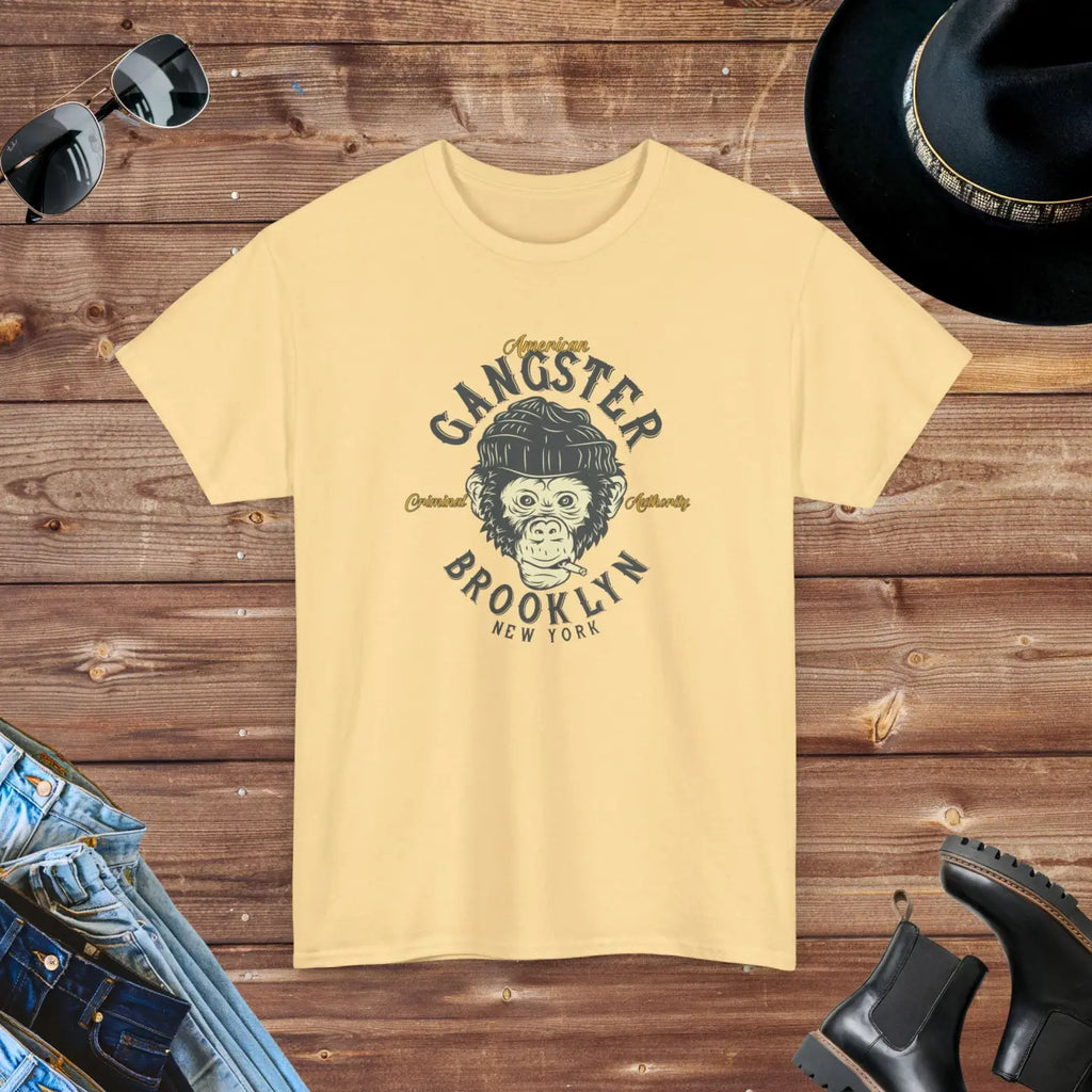 Gangster Brooklyn Monkey T-Shirt - Unisex Heavy Cotton - DipaliZ