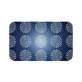 Bold Geometric Pattern Bath Mat - Navy Blue Design - DipaliZ