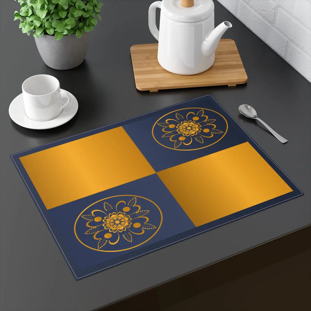 Geometrical Pattern Cotton Placemat - Modern Dining Style - DipaliZ
