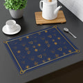Gold Leaves Navy Blue Placemats - Eco-Friendly Gifts - DipaliZ