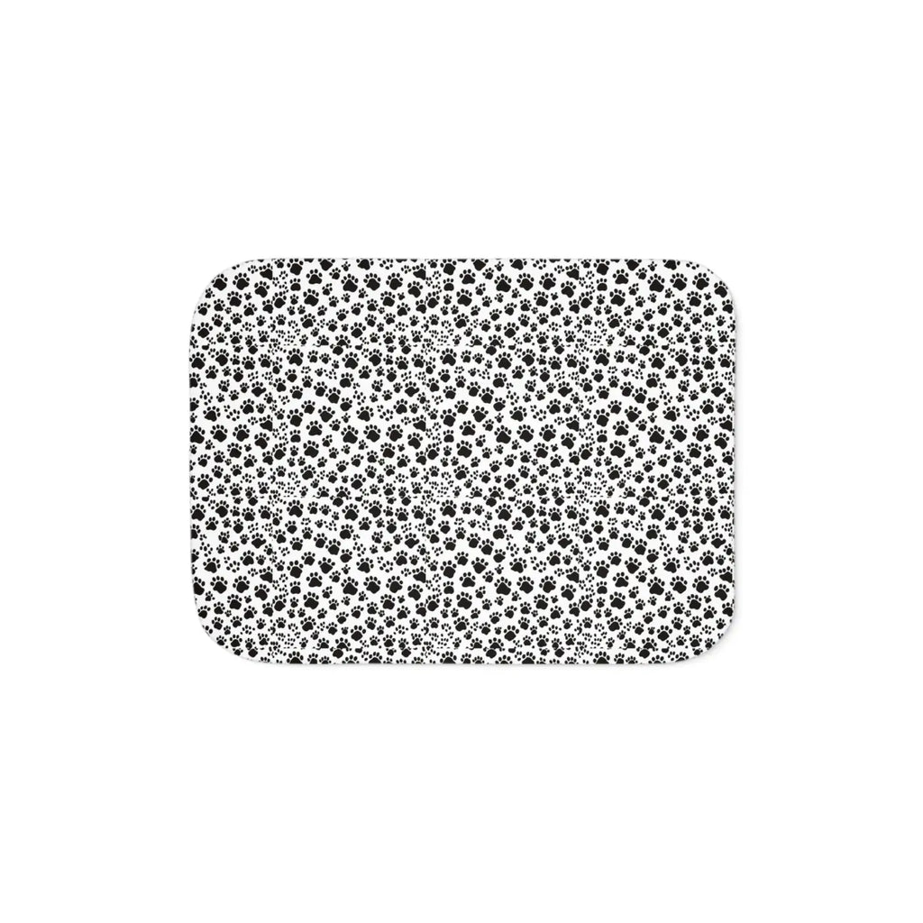 Paw Print Sherpa Blanket - Two Colors Available - DipaliZ