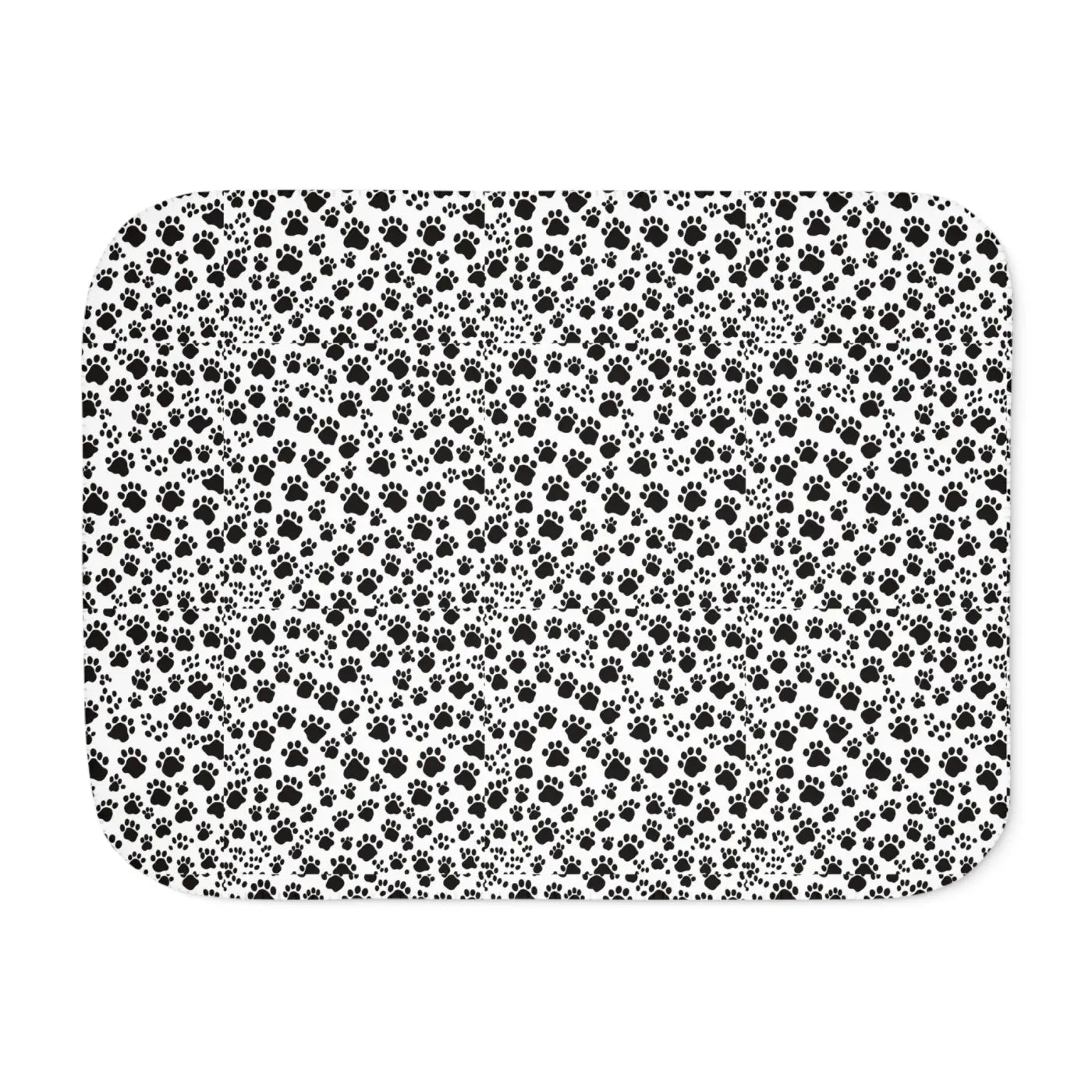Paw Print Sherpa Blanket - Two Colors Available - DipaliZ