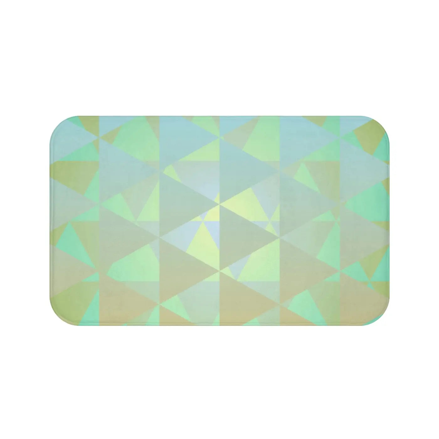 Green Abstract Bath Mat - Stylish Comfort Design - DipaliZ