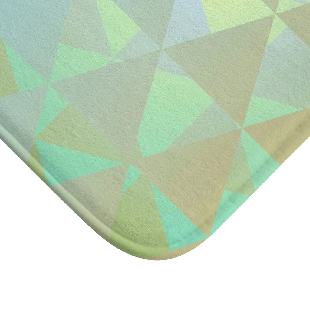 Green Abstract Bath Mat - Stylish Comfort Design - DipaliZ