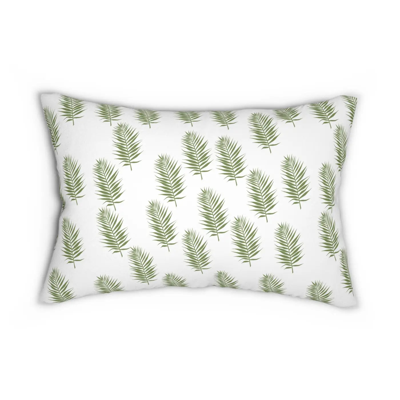 Green Leaves Polyester Lumbar Pillow - Eco-Friendly Gifts - DipaliZ
