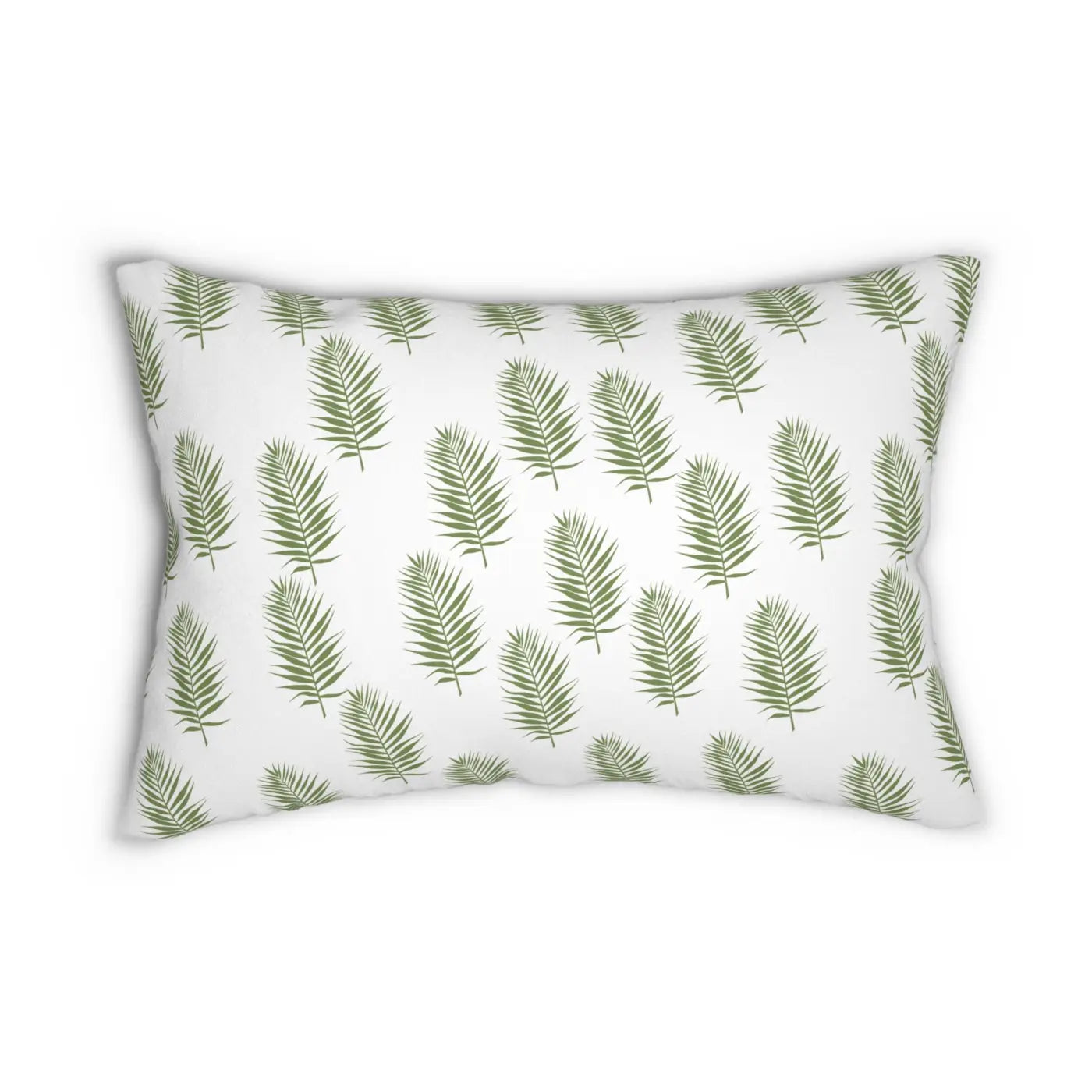 Green Leaves Polyester Lumbar Pillow - Eco-Friendly Gifts - DipaliZ