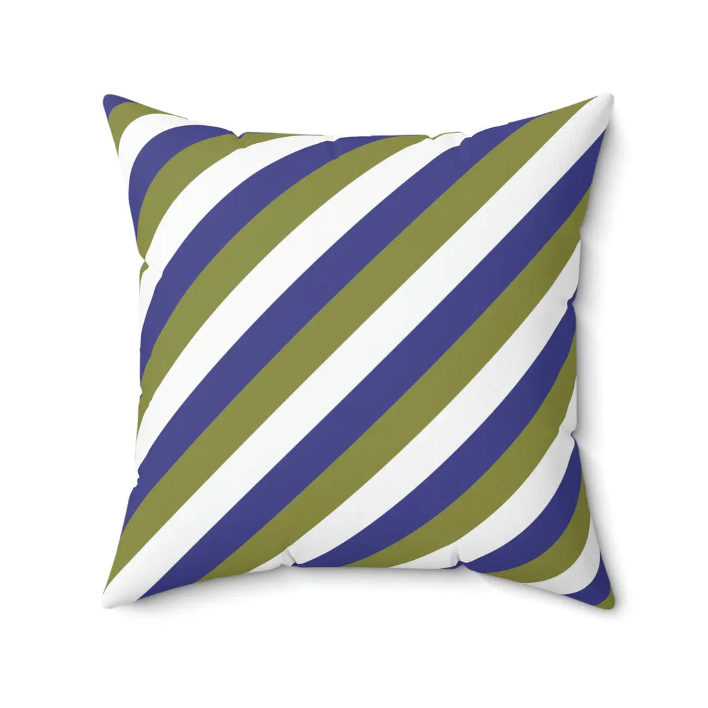 Purple Striped Polyester Square Pillow - Bold Home Decor - DipaliZ