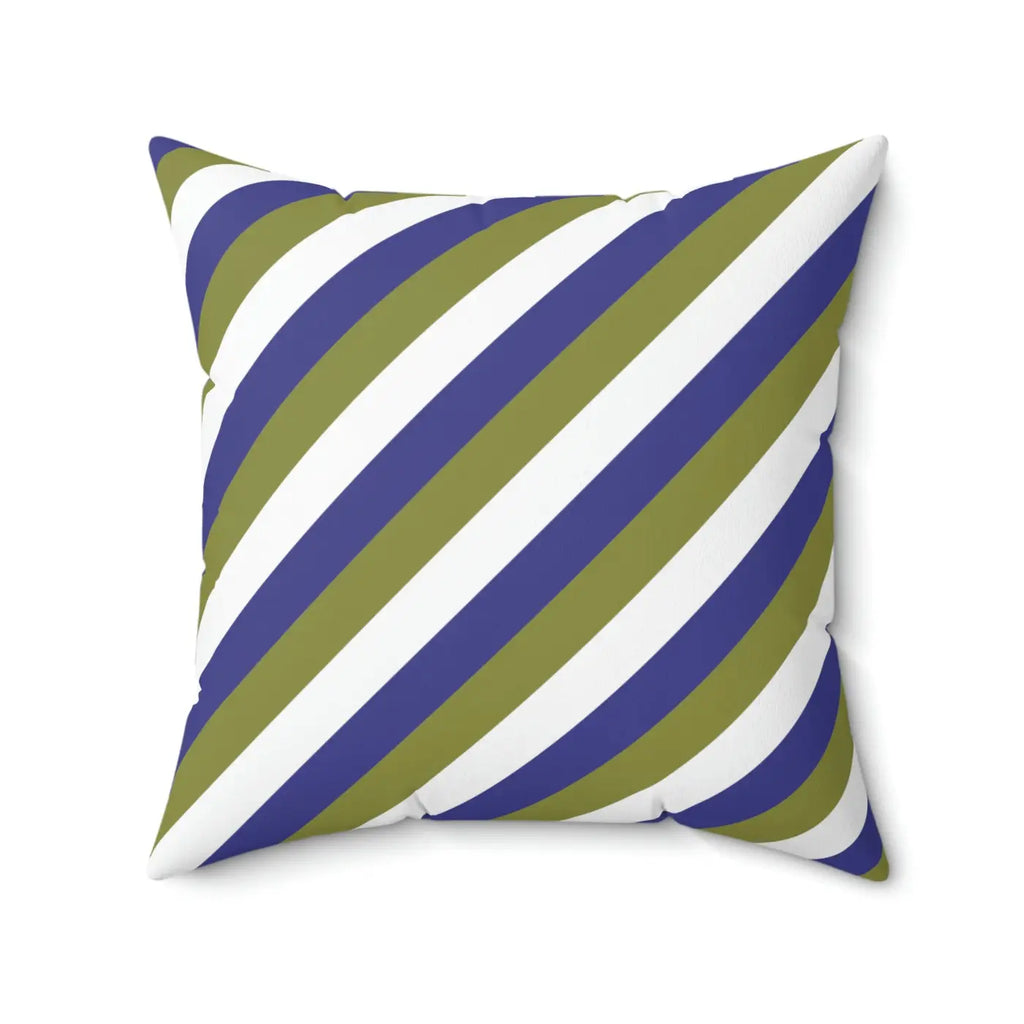 Purple Striped Polyester Square Pillow - Bold Home Decor - DipaliZ
