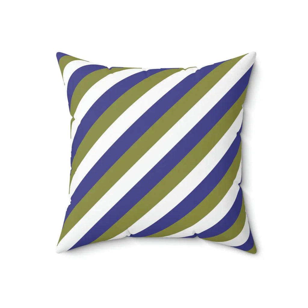 Purple Striped Polyester Square Pillow - Bold Home Decor - DipaliZ