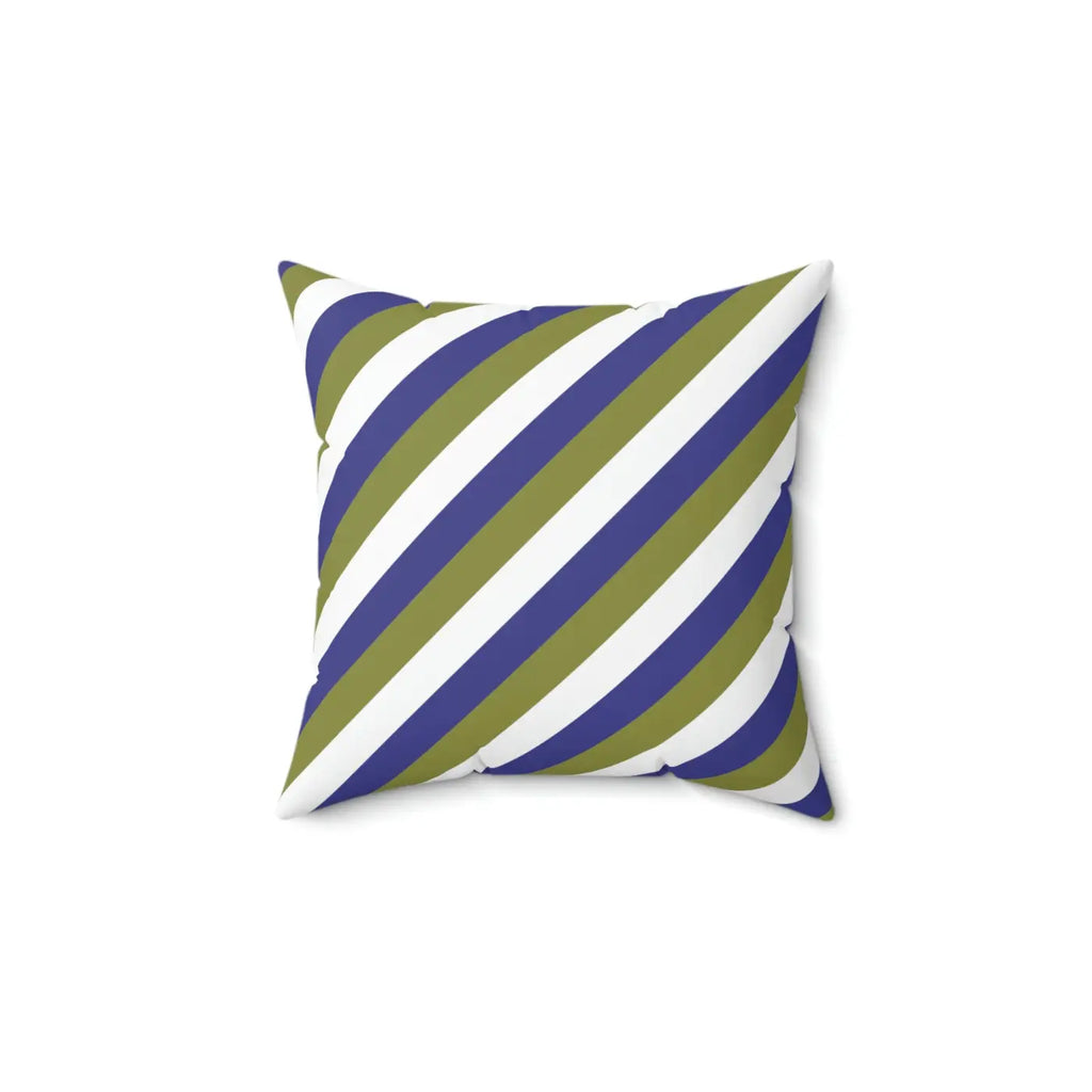 Purple Striped Polyester Square Pillow - Bold Home Decor - DipaliZ