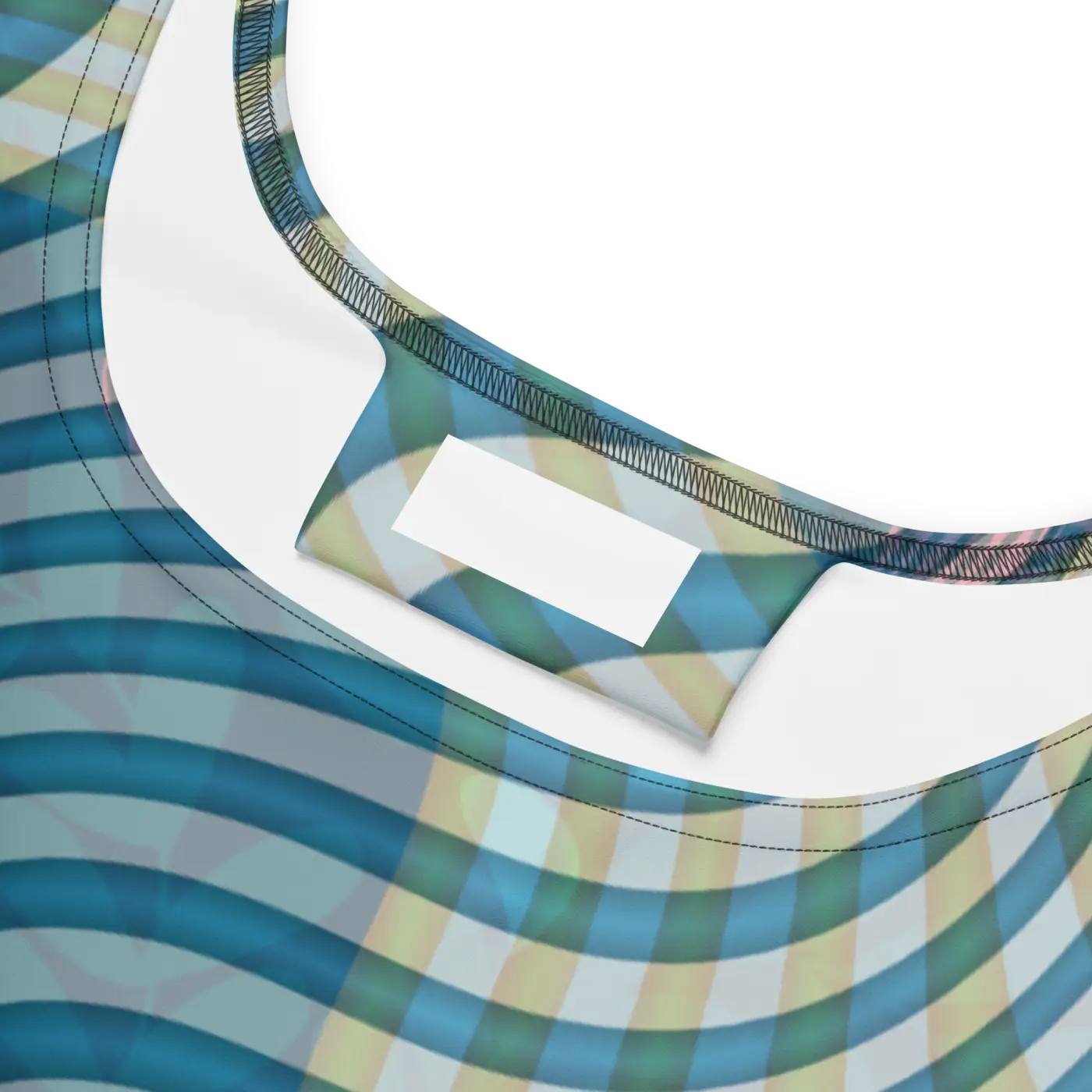 Green Wavy Skater Dress - Leafy Print Design - DipaliZ