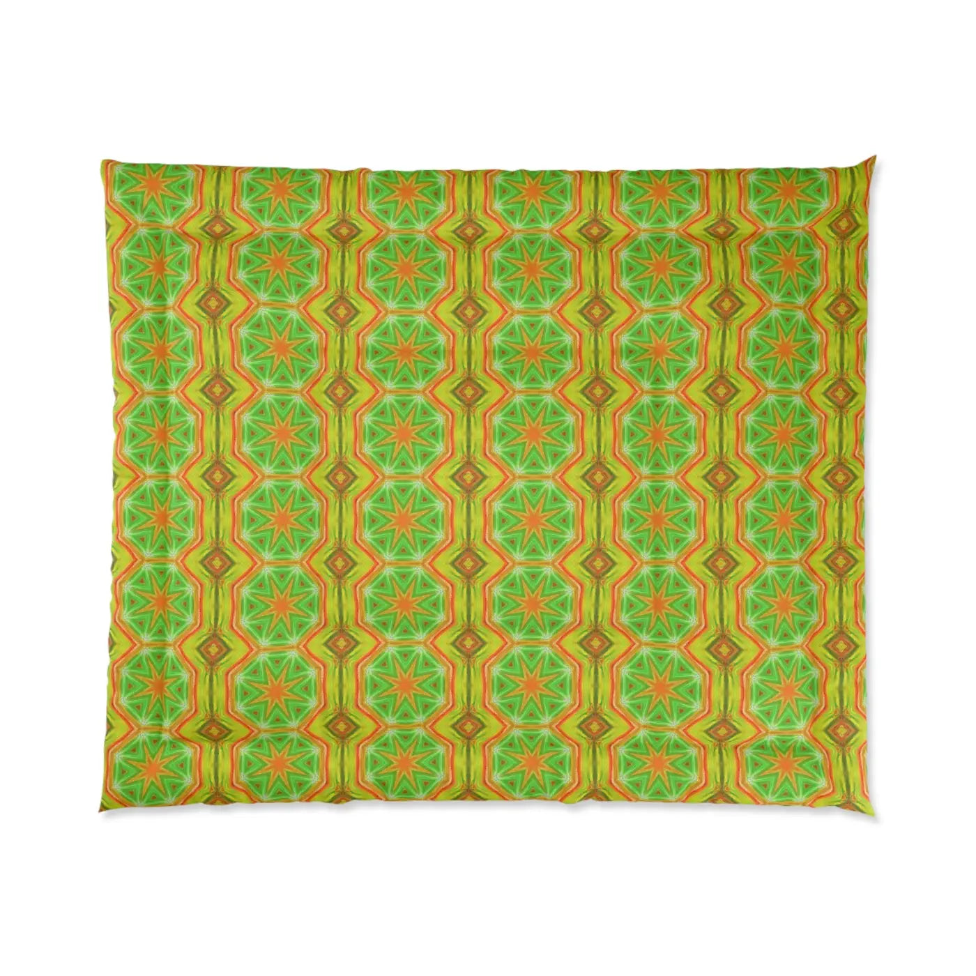 Yellow Geometrical Pattern Bedding Set - Modern Vibrance - DipaliZ