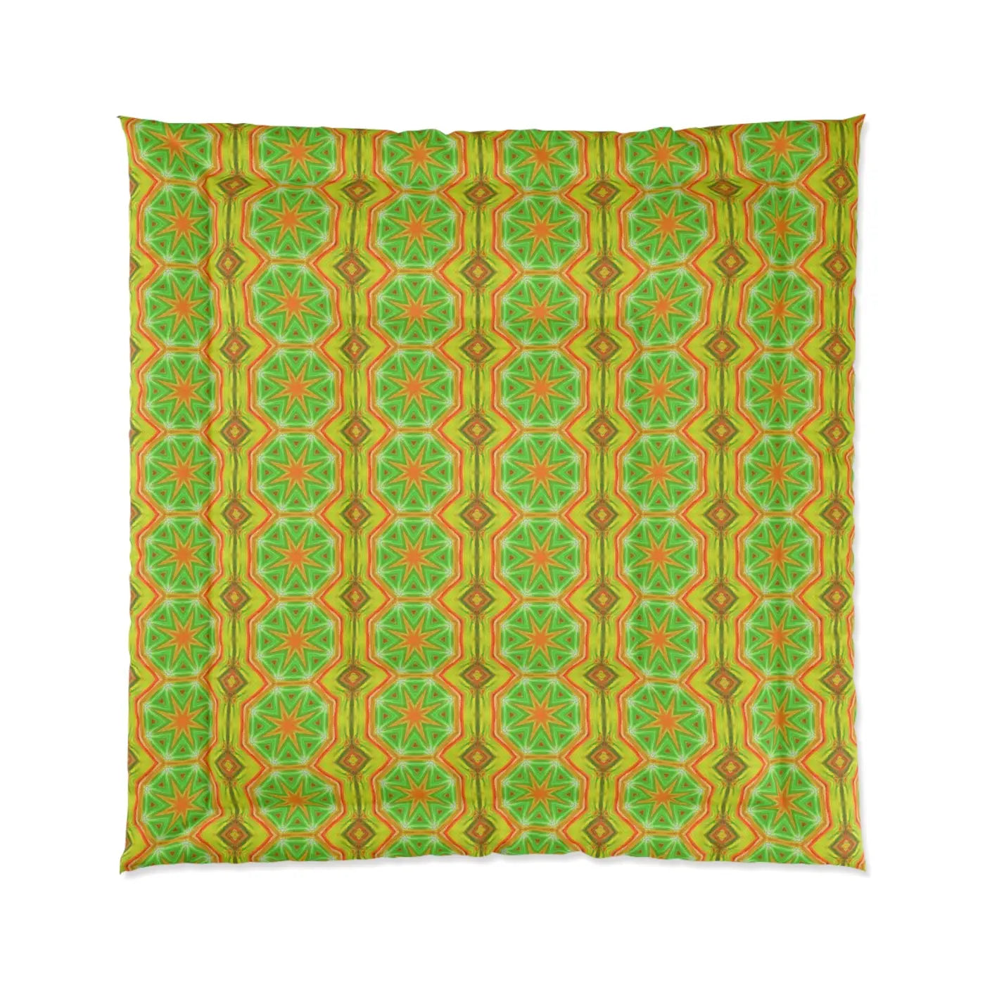 Yellow Geometrical Pattern Bedding Set - Modern Vibrance - DipaliZ