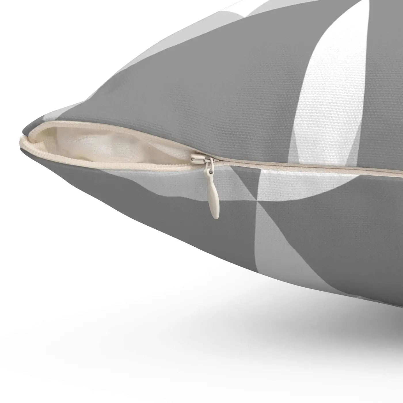 Grey Abstract Polyester Square Pillow - Modern Home Decor - DipaliZ
