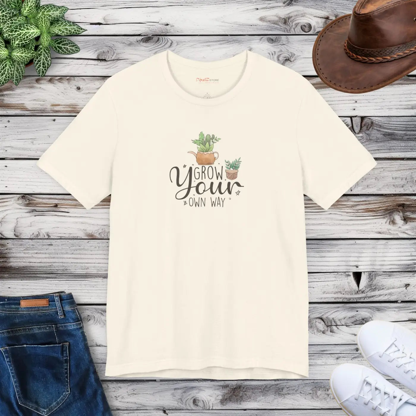 Grow Your Own Way T-Shirt - Unisex Eco-Friendly Gift - DipaliZ