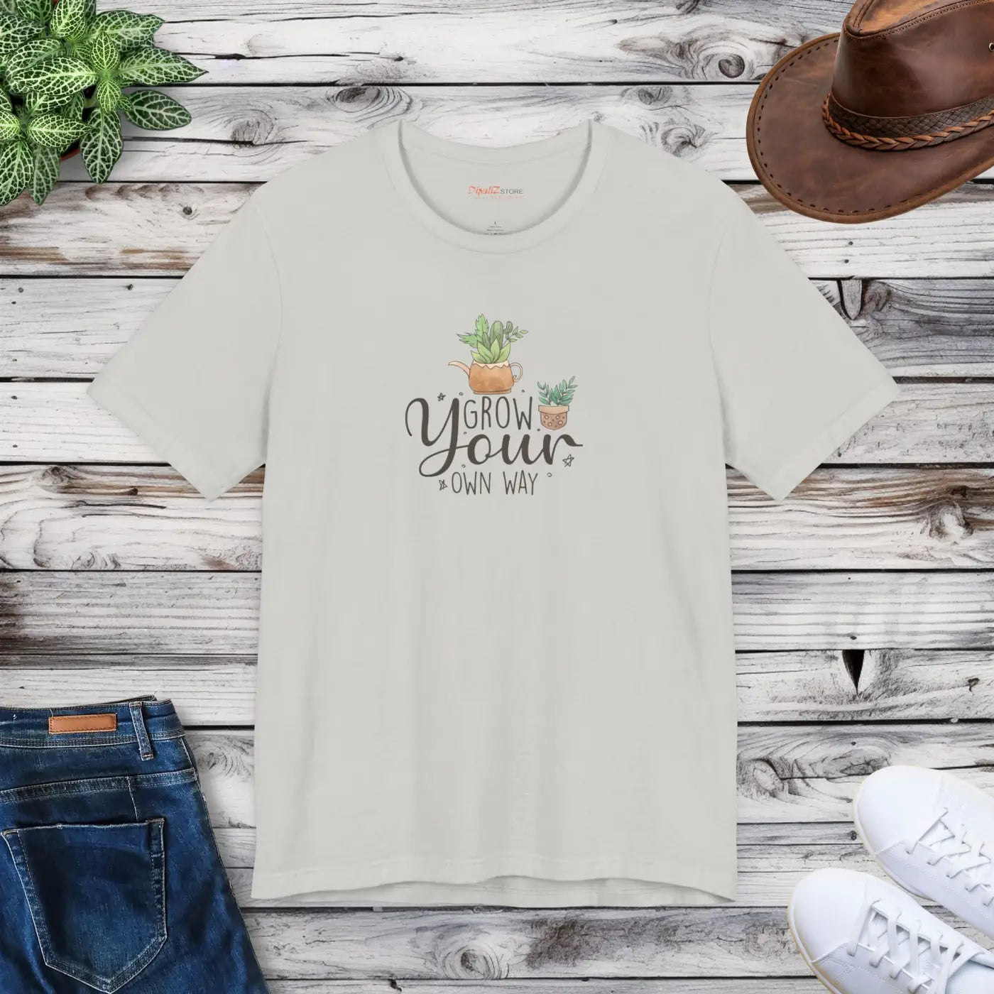 Grow Your Own Way T-Shirt - Unisex Eco-Friendly Gift - DipaliZ