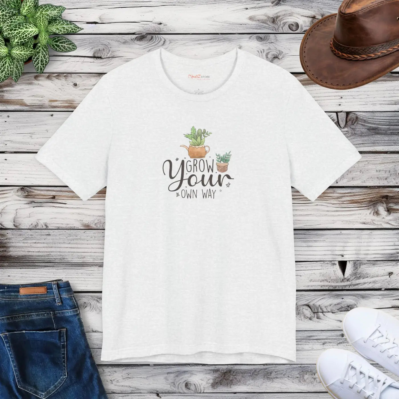 Grow Your Own Way T-Shirt - Unisex Eco-Friendly Gift - DipaliZ