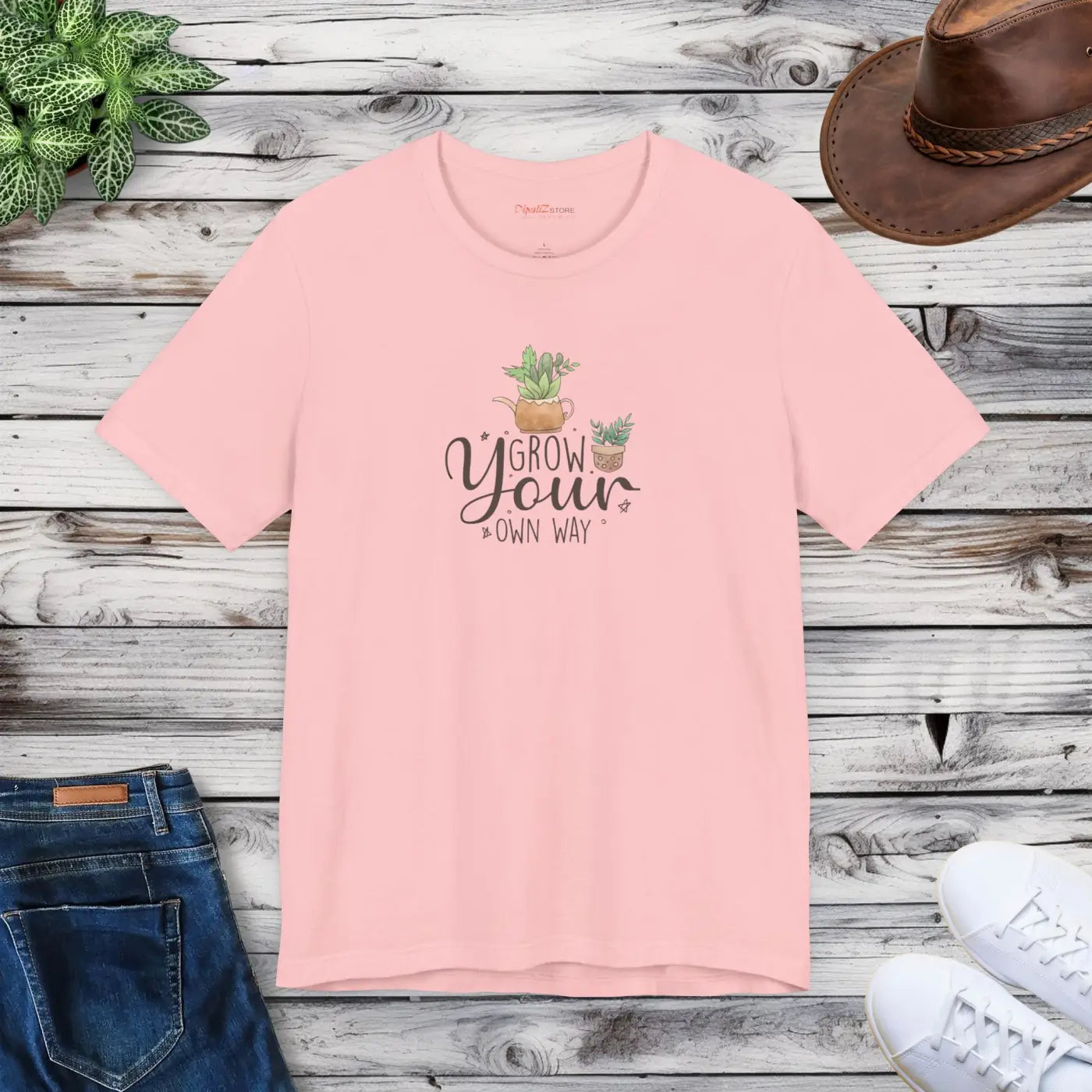 Grow Your Own Way T-Shirt - Unisex Eco-Friendly Gift - DipaliZ